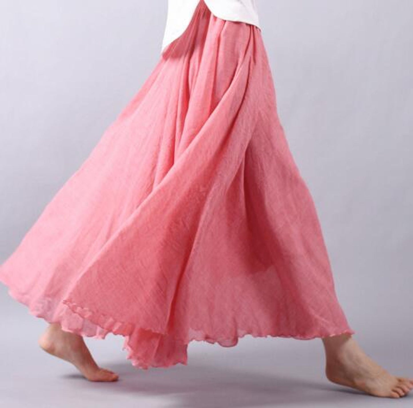 Lena | Luftiger Leinenrock Damen für sommerliche Outfits