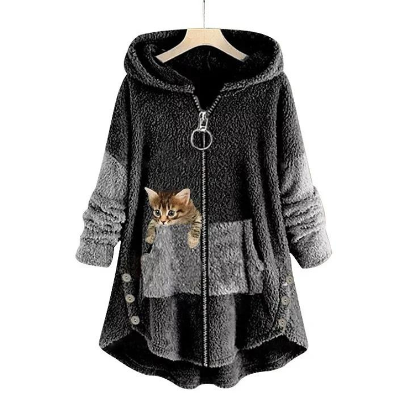 Clara | Flauschiger Winterhoodie mit Kapuze für Damen