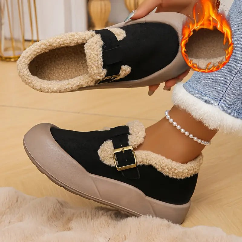 Claudia | Warme, bequeme Damenschuhe mit Fleecefutter