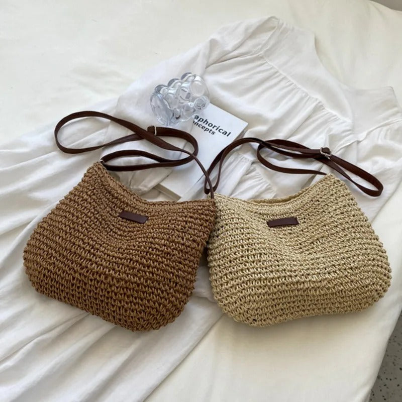 Nina | Modische Stroh-Tasche für sonnige Alltagstage