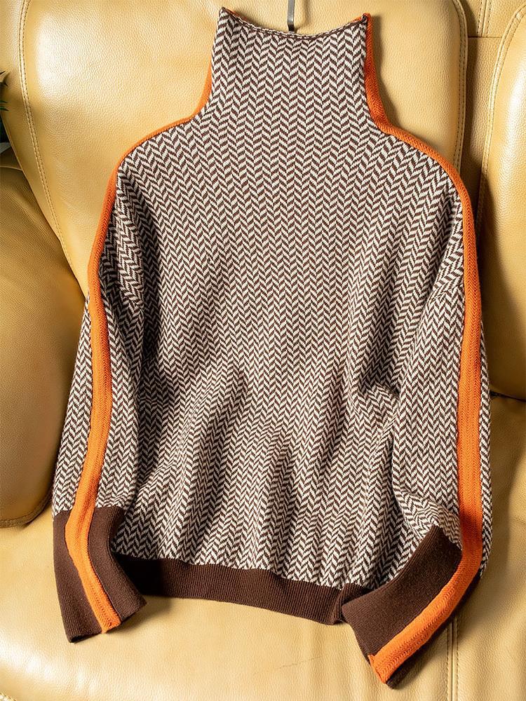 Lina | Retro-inspirierter Rollkragenpullover für Damen