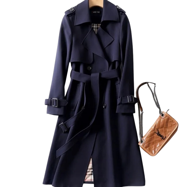 Clara | Klassischer Trenchcoat mit Bindegürtel