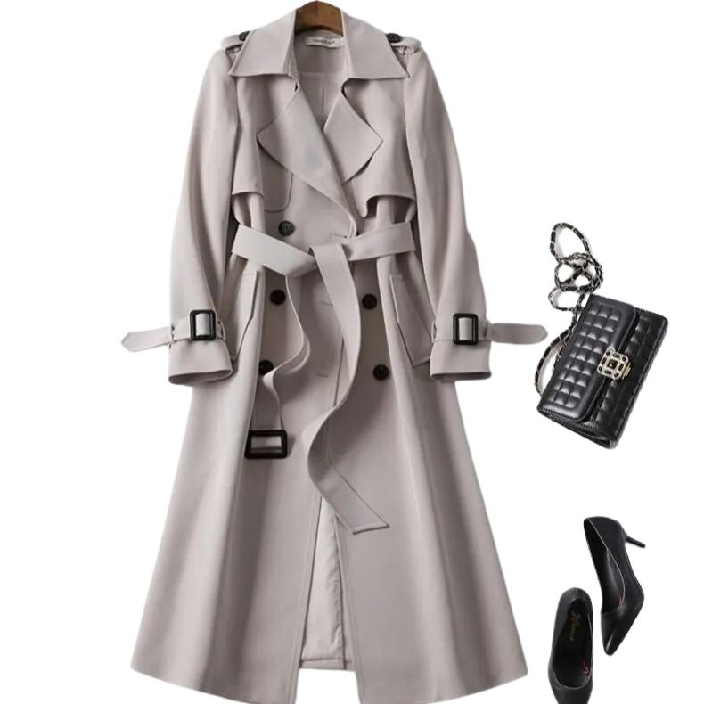 Clara | Klassischer Trenchcoat mit Bindegürtel