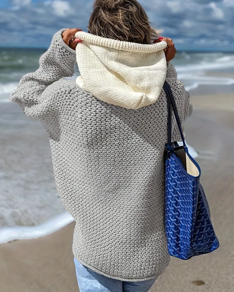 Selina | Kapuzenpullover im trendigen Farbblock-Design