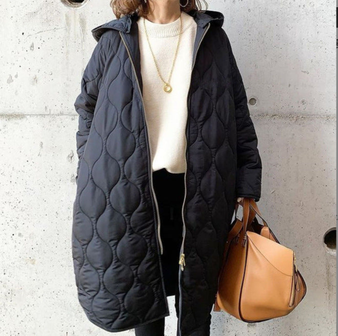 Clara | Warmer Damen-Steppmantel mit Kapuze