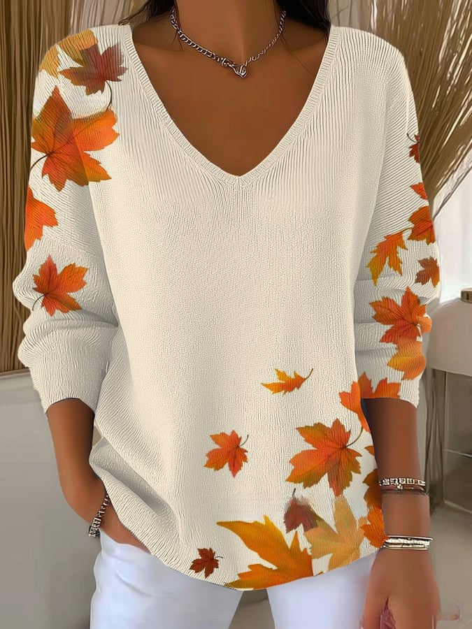 Nora | Feiner Pullover mit zeitloser V-Ausschnitt-Form
