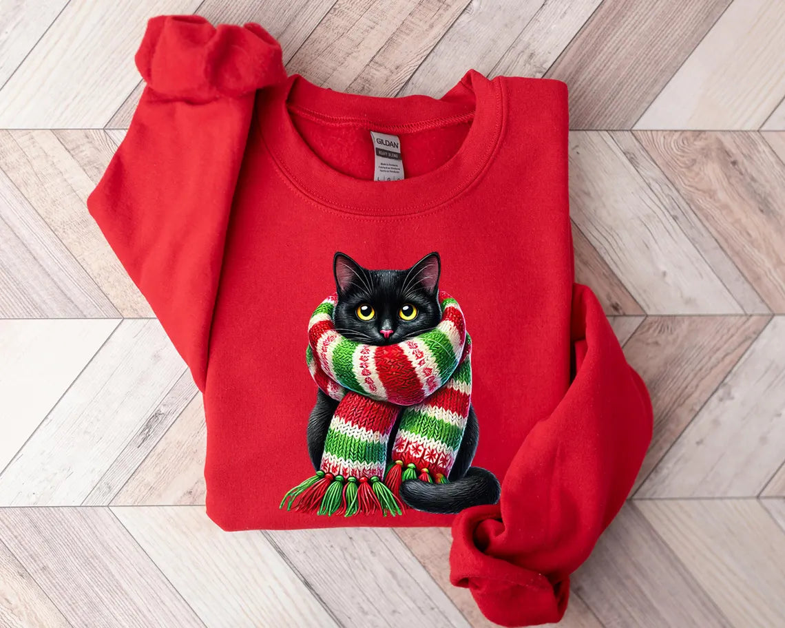 Isabel | Festliches Katzenmotiv Sweatshirt für alle Geschlechter