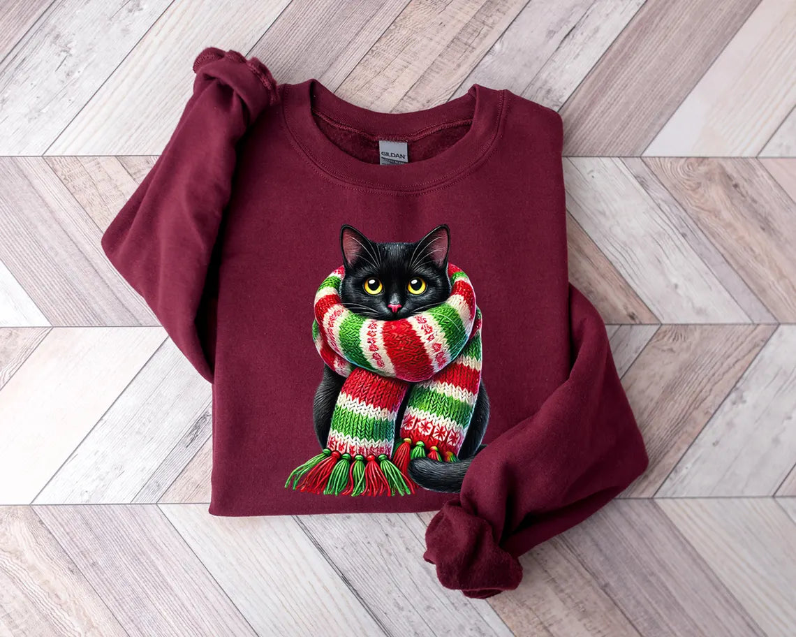 Isabel | Festliches Katzenmotiv Sweatshirt für alle Geschlechter