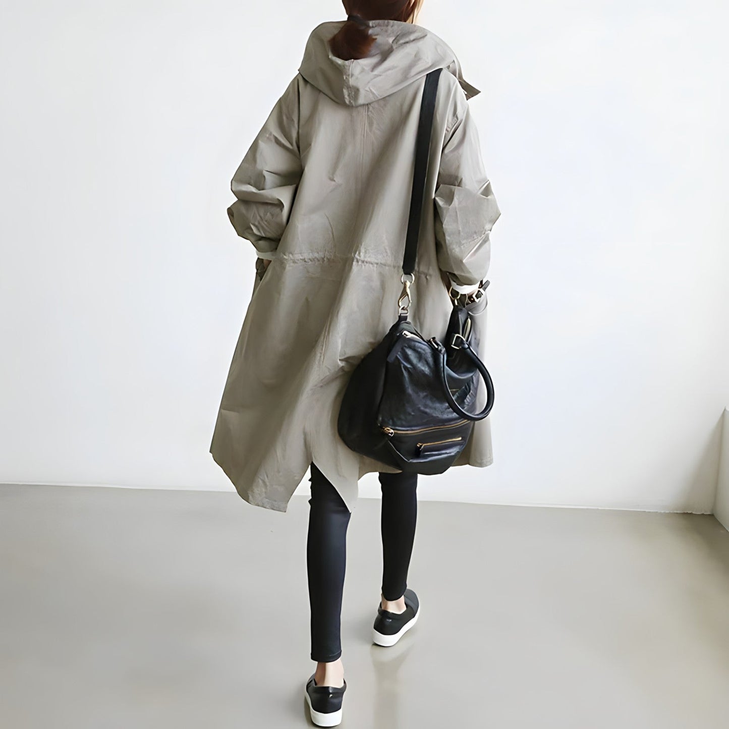 Lena | Lässiger Trenchcoat mit Kapuze für Damen