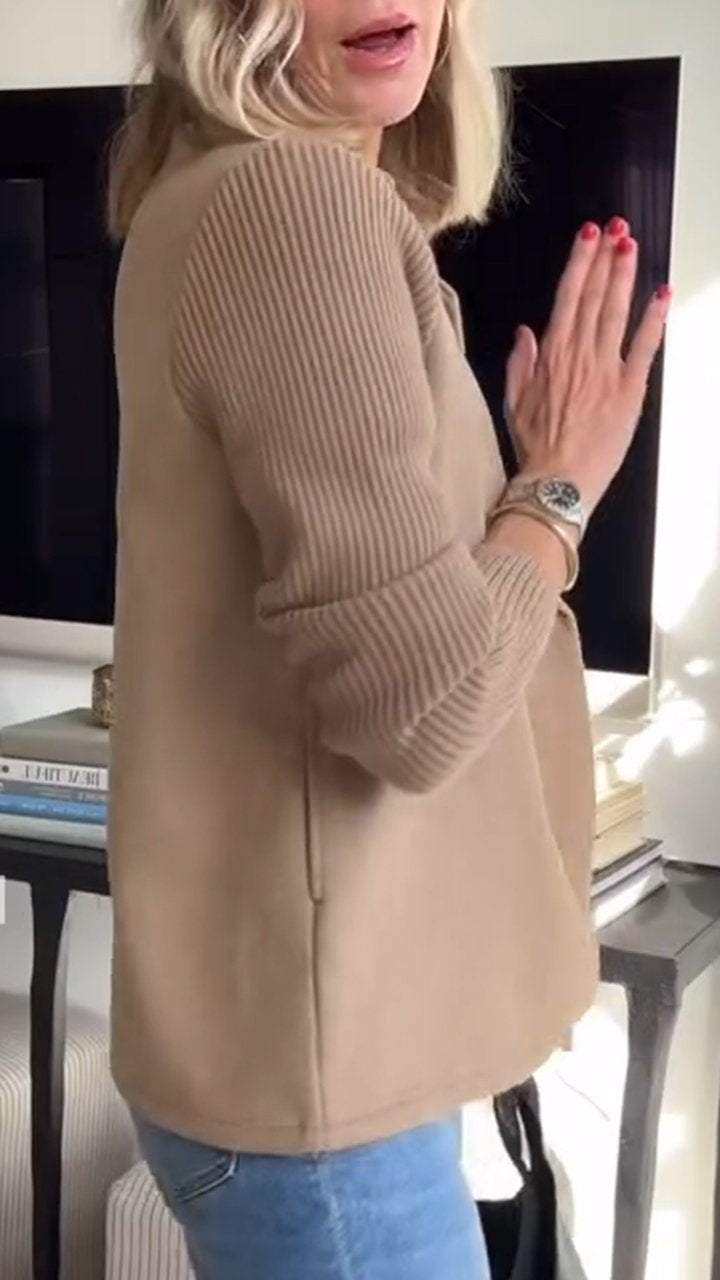 Katrin | Business-Blazer mit eleganten Strickdetails