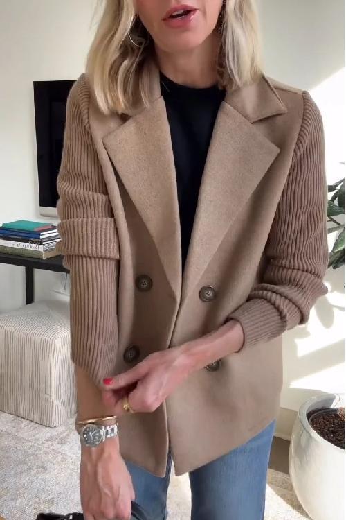 Katrin | Business-Blazer mit eleganten Strickdetails