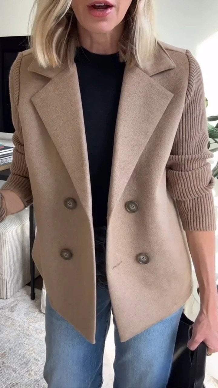 Katrin | Business-Blazer mit eleganten Strickdetails