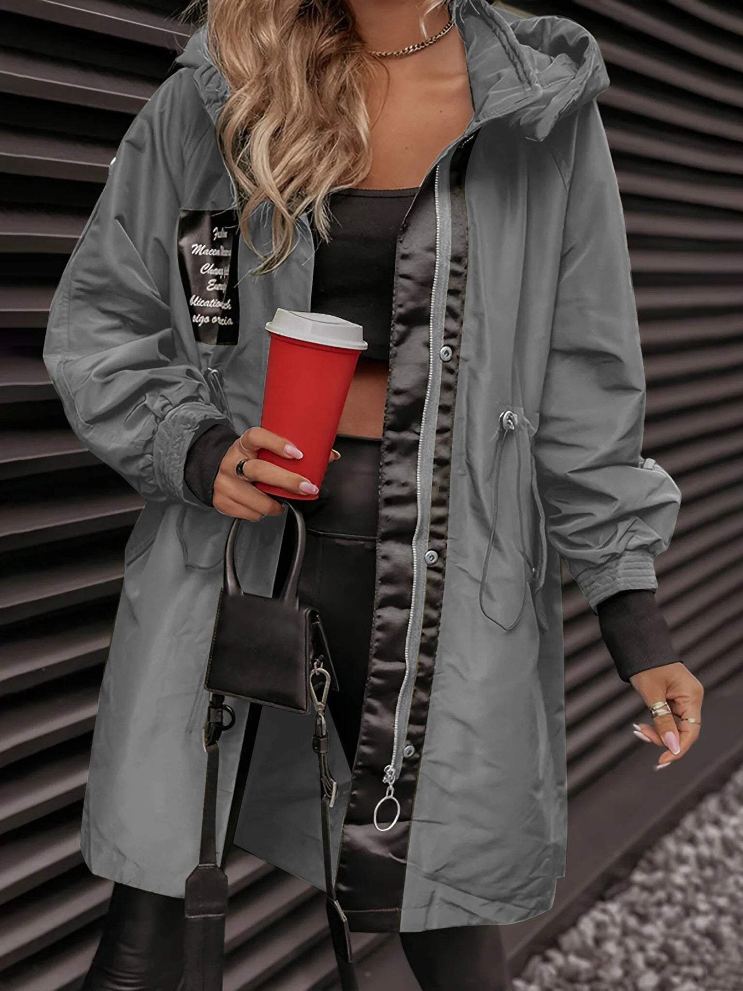 Amelie | Bequeme langärmelige Kapuzenjacke Damen