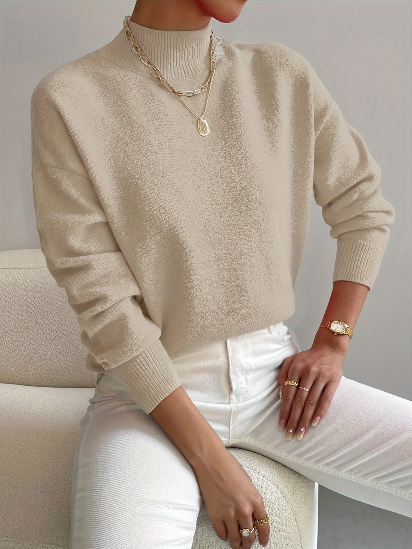 Clara | Klassischer Damen-Strickpullover im modernen Stil