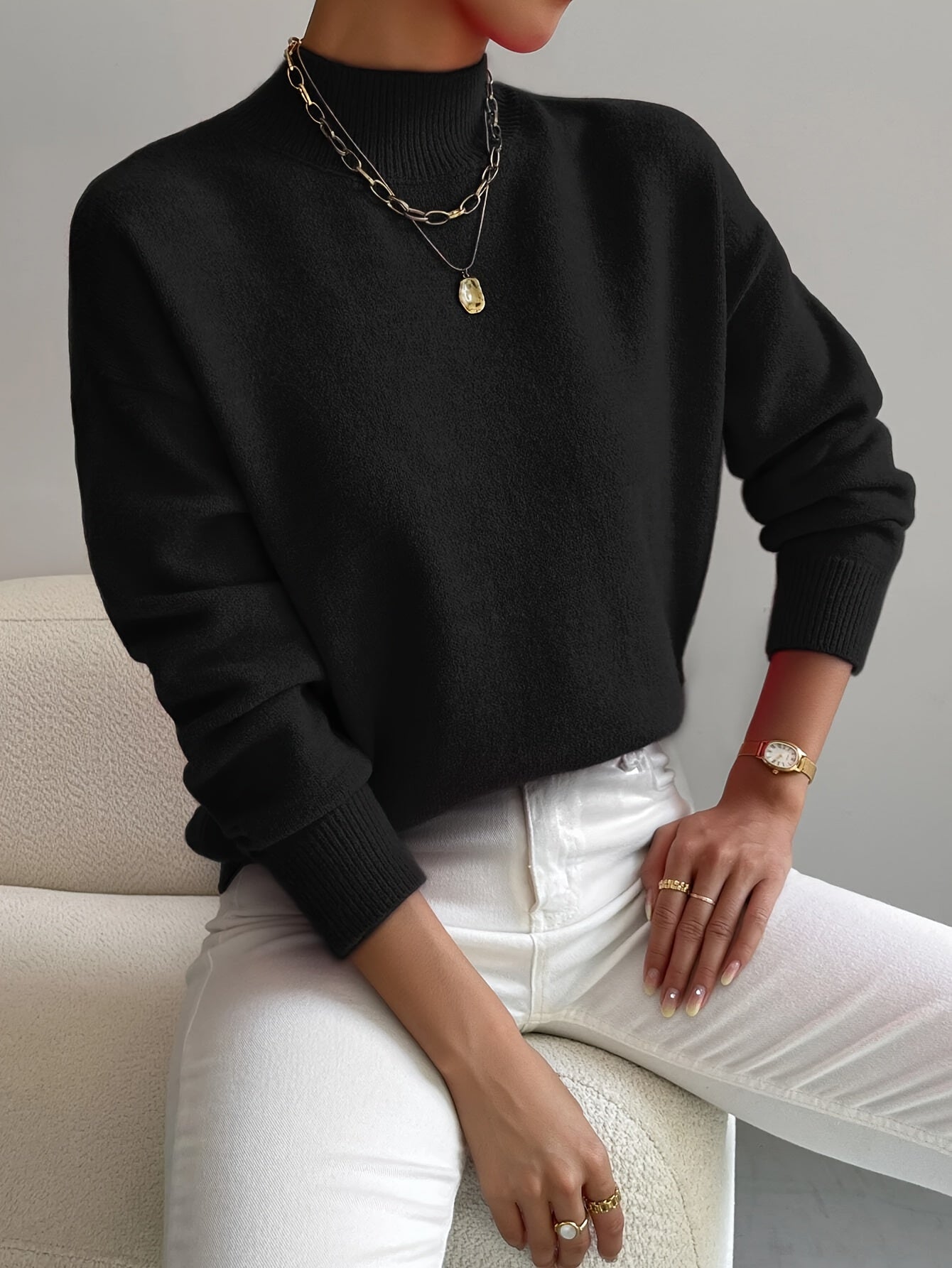 Clara | Klassischer Damen-Strickpullover im modernen Stil
