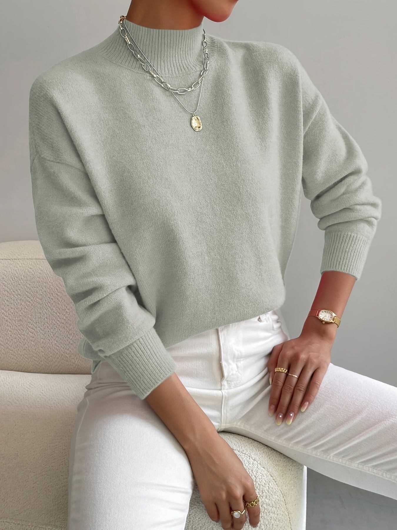 Clara | Klassischer Damen-Strickpullover im modernen Stil