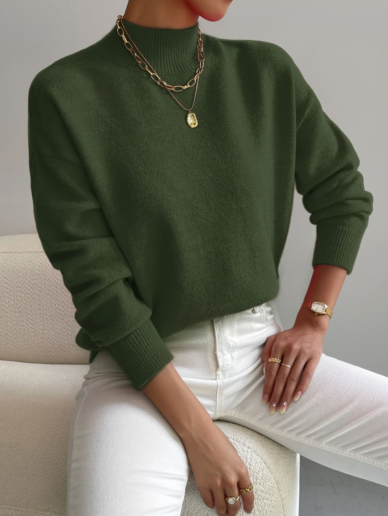 Clara | Klassischer Damen-Strickpullover im modernen Stil