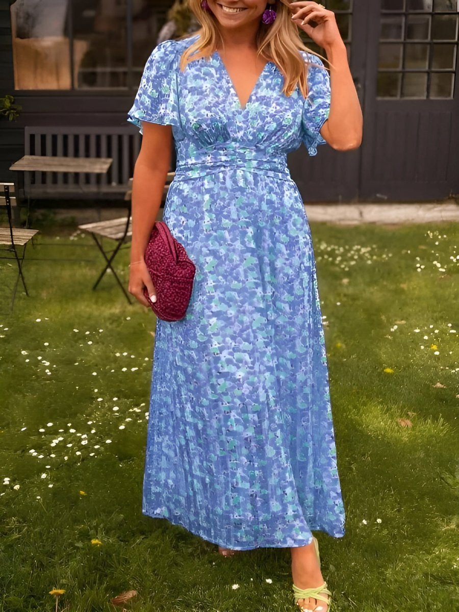 Clara | Elegantes Blumen-Sommerkleid für Damen