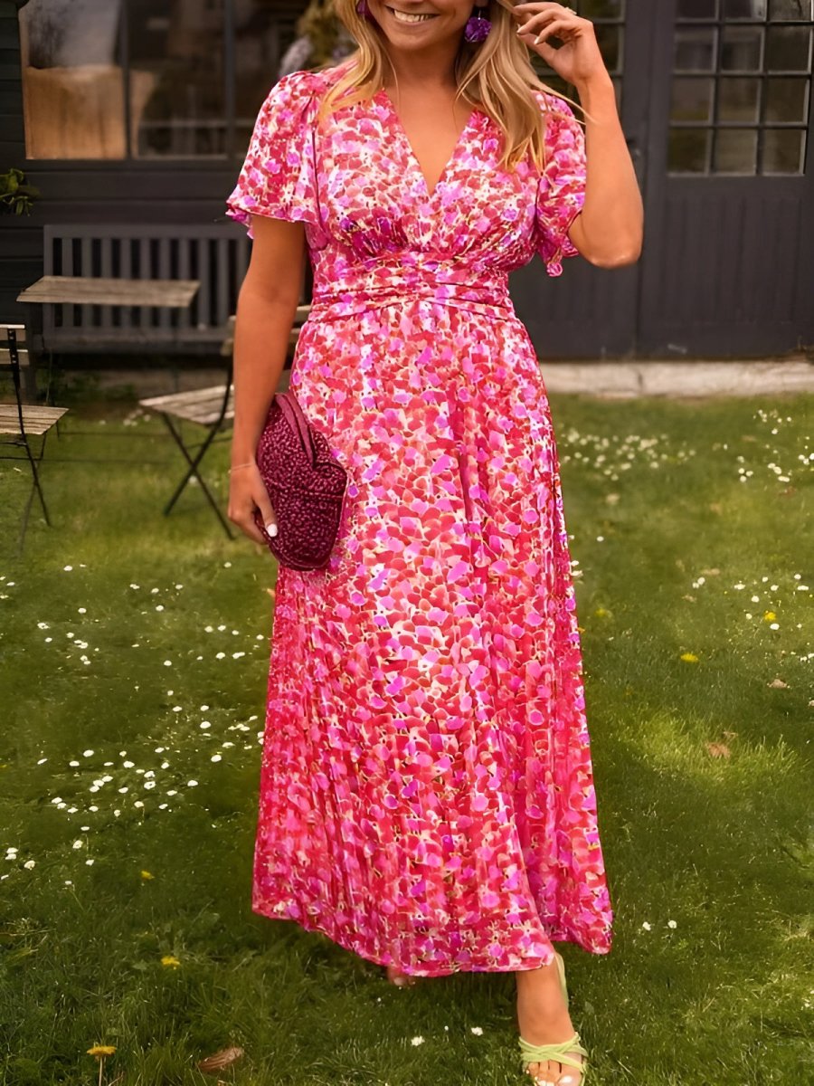 Clara | Elegantes Blumen-Sommerkleid für Damen