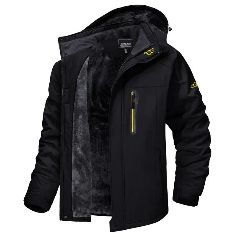Felix | Robuste Winterjacke für Herren mit gefütterter Kapuze