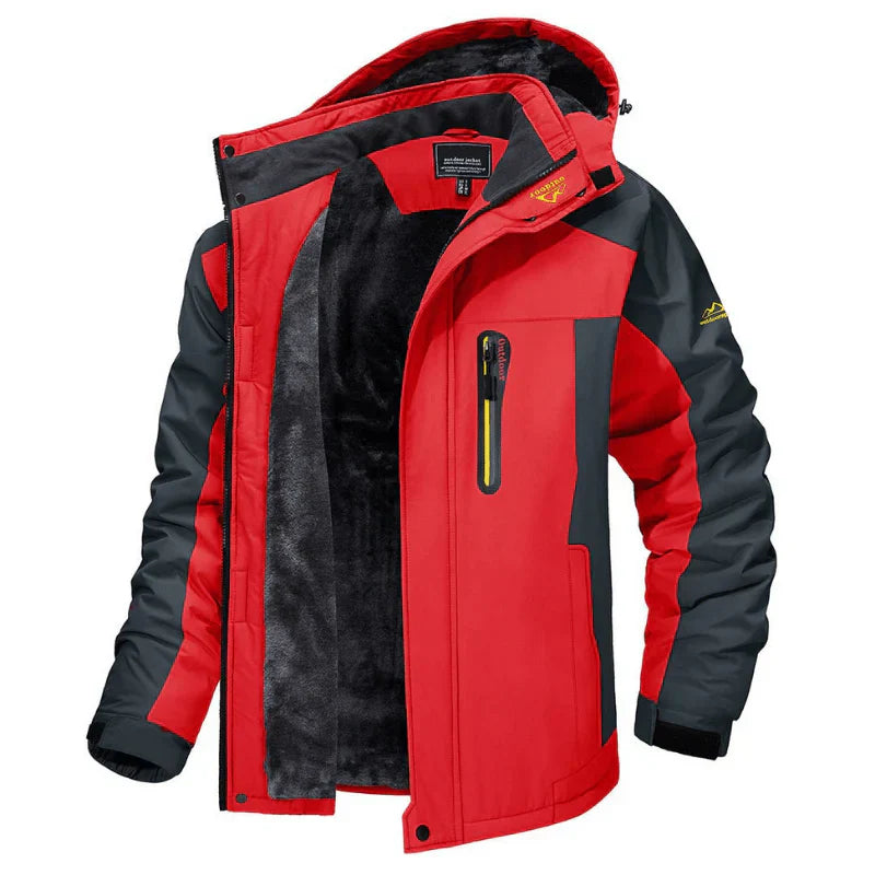 Felix | Robuste Winterjacke für Herren mit gefütterter Kapuze