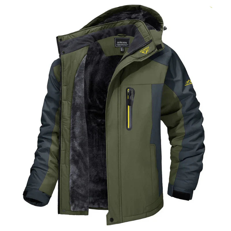 Felix | Robuste Winterjacke für Herren mit gefütterter Kapuze