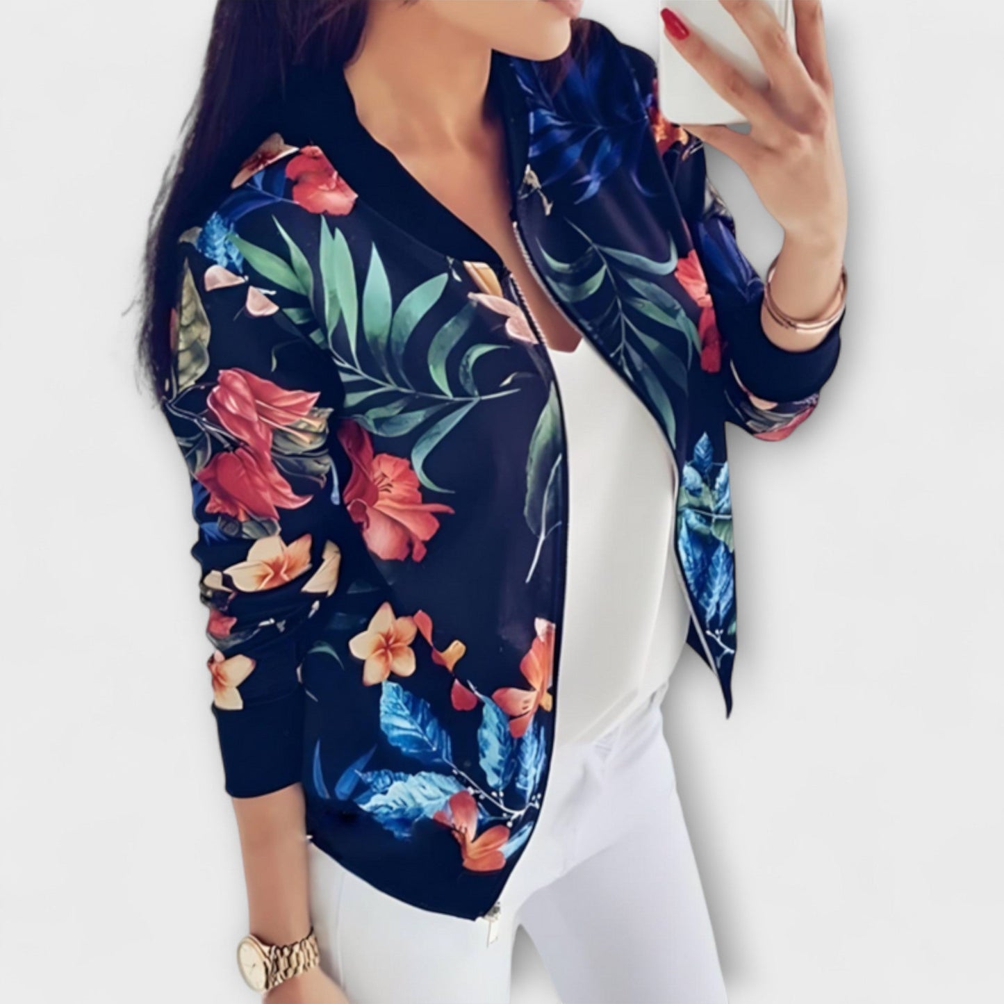 Lara | Bequemer Cardigan mit Reißverschluss für Damen