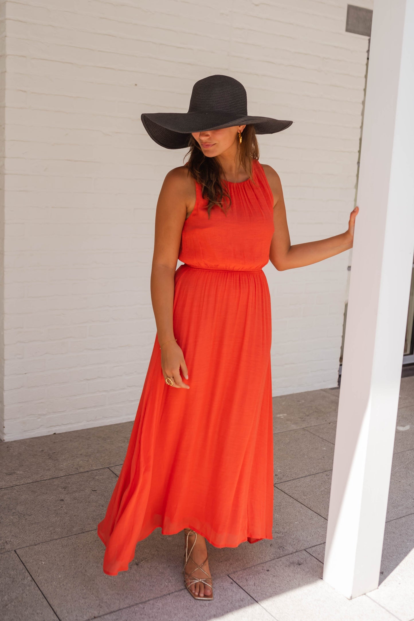 Mira | Elegantes Sommerkleid in kräftigem Orange