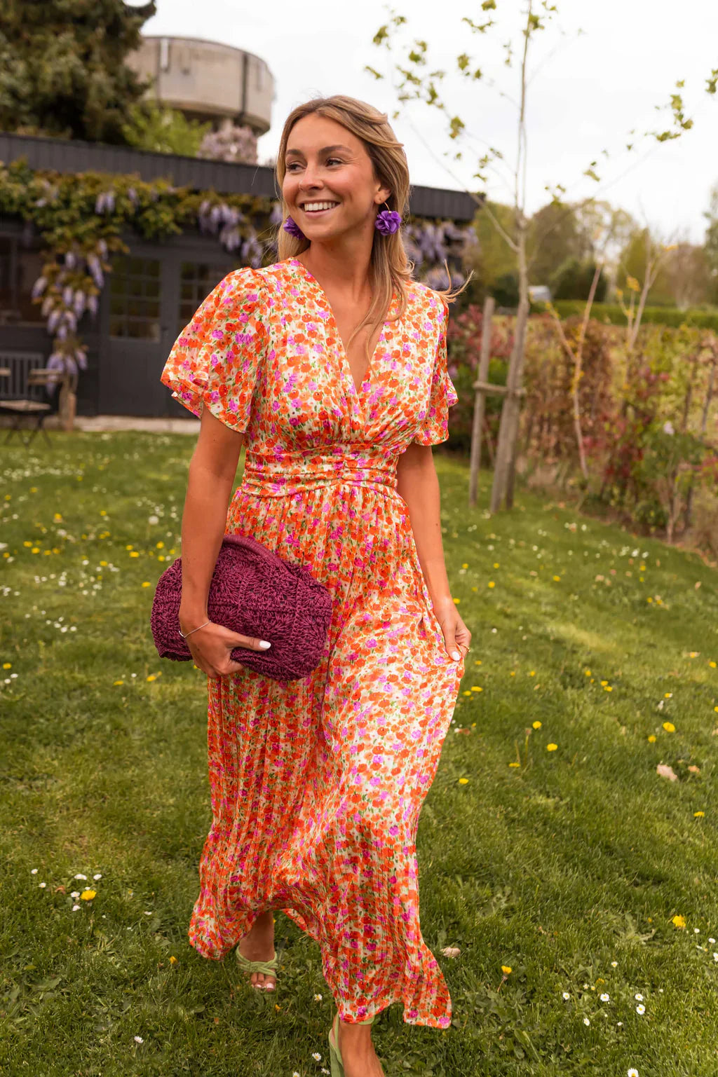 Clara | Elegantes Blumen-Sommerkleid für Damen