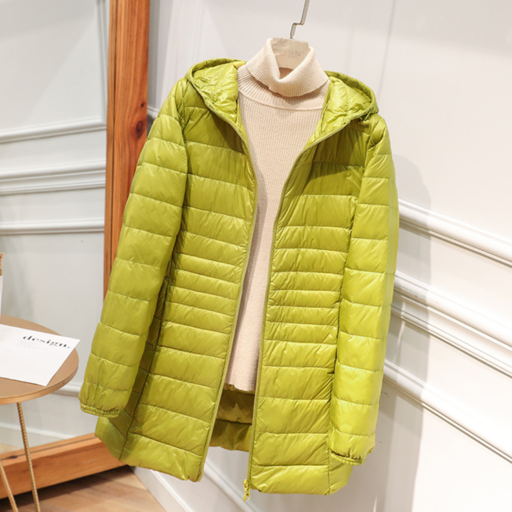 Niklas | Moderne Steppjacke mit weißen Entenfedern