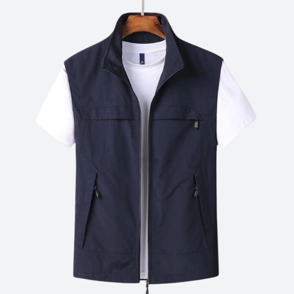 Florian | Utility Reißverschluss-Gilet im modernen Stil