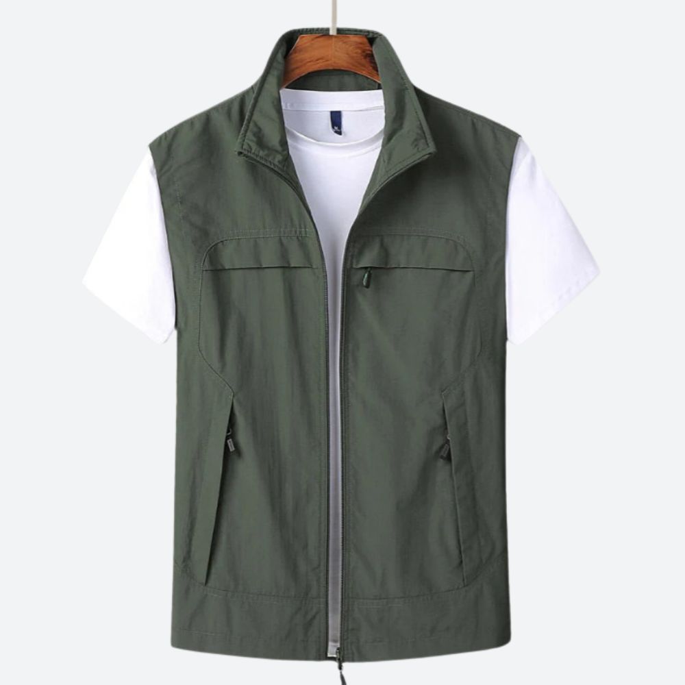 Florian | Utility Reißverschluss-Gilet im modernen Stil
