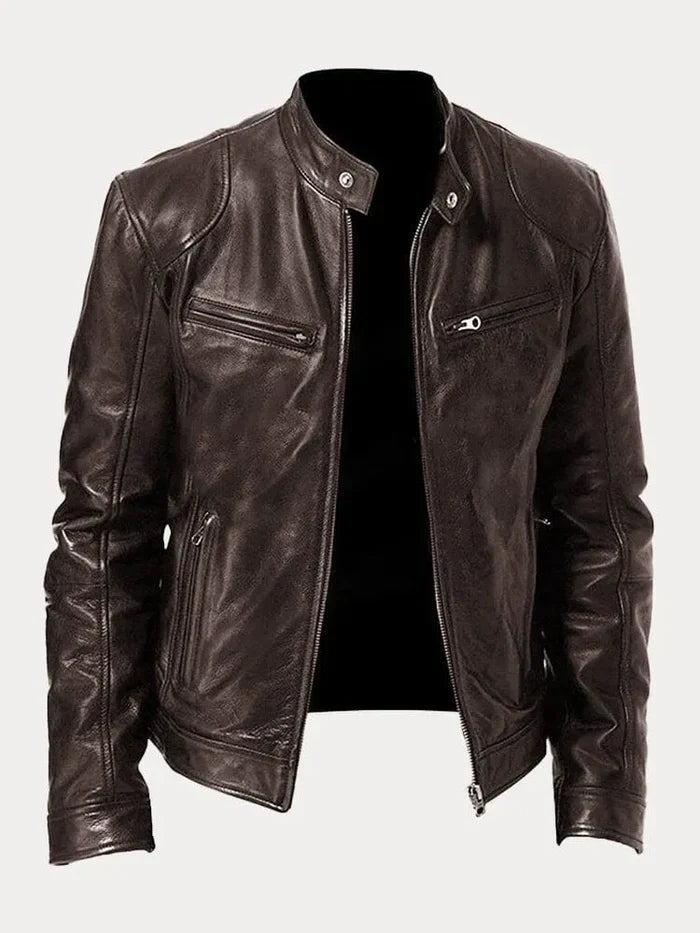 Sebastian | Ikonische Lederjacke für Herren mit Komfort