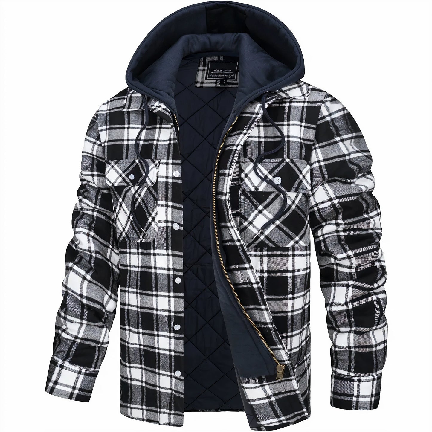 Tobias | Gestepptes Kapuzen-Overshirt im modernen Look