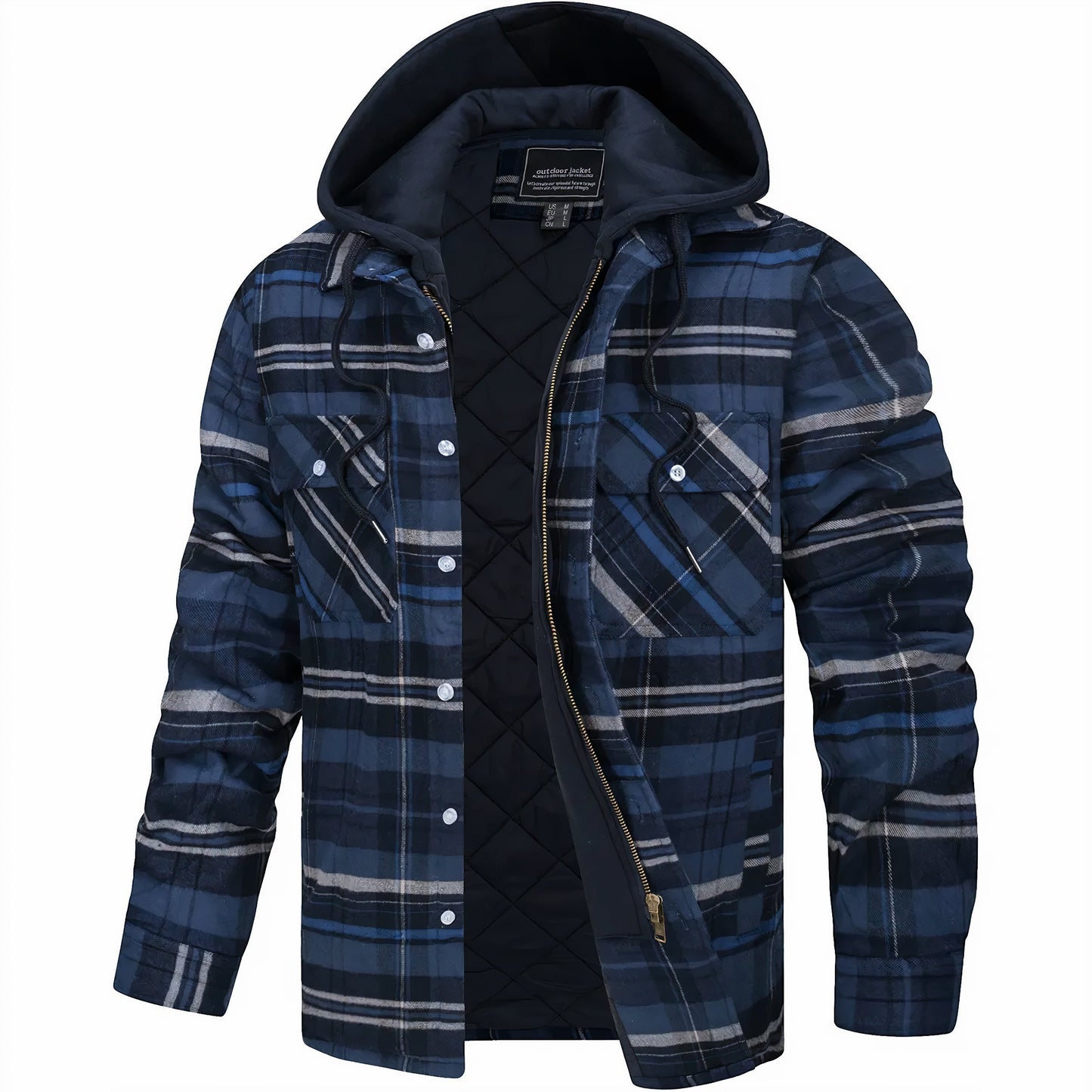 Tobias | Gestepptes Kapuzen-Overshirt im modernen Look