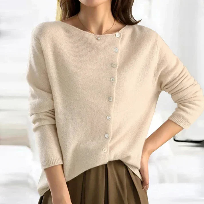 Sophie | Einfacher langärmeliger Pullover für Damen
