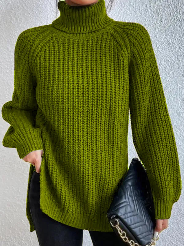 Lena | Stylischer Rollkragenpullover Damen Raglan