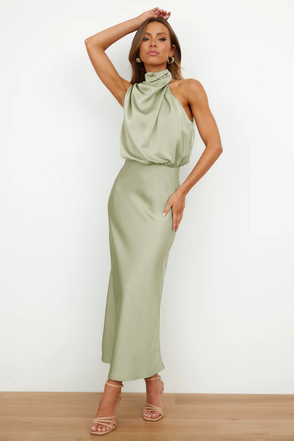 Noemi | Damen-Satinkleid mit luxuriösem Schimmer