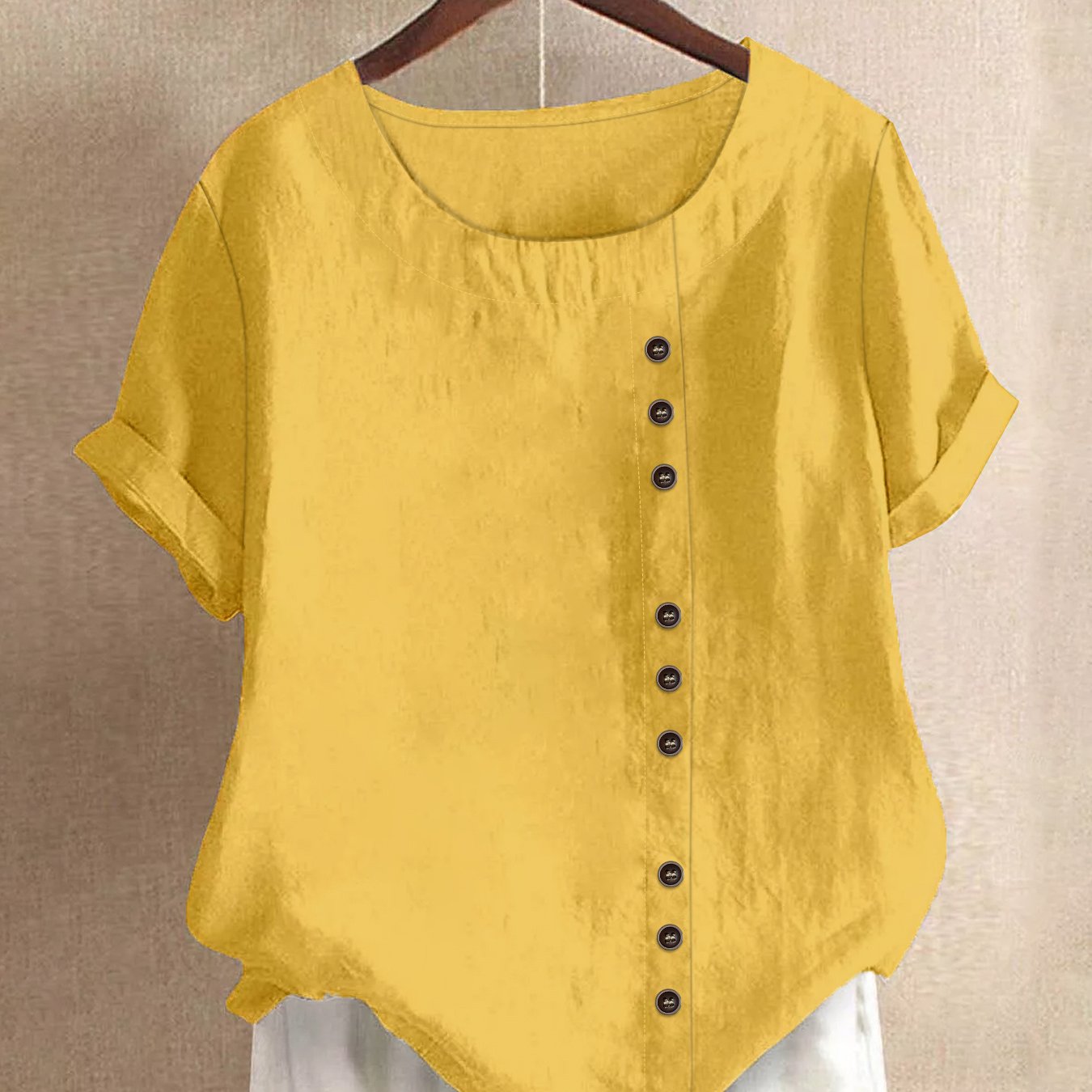 Mila | Entspannte Bluse mit Knopfdetails