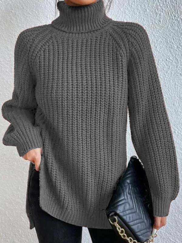 Lena | Stylischer Rollkragenpullover Damen Raglan