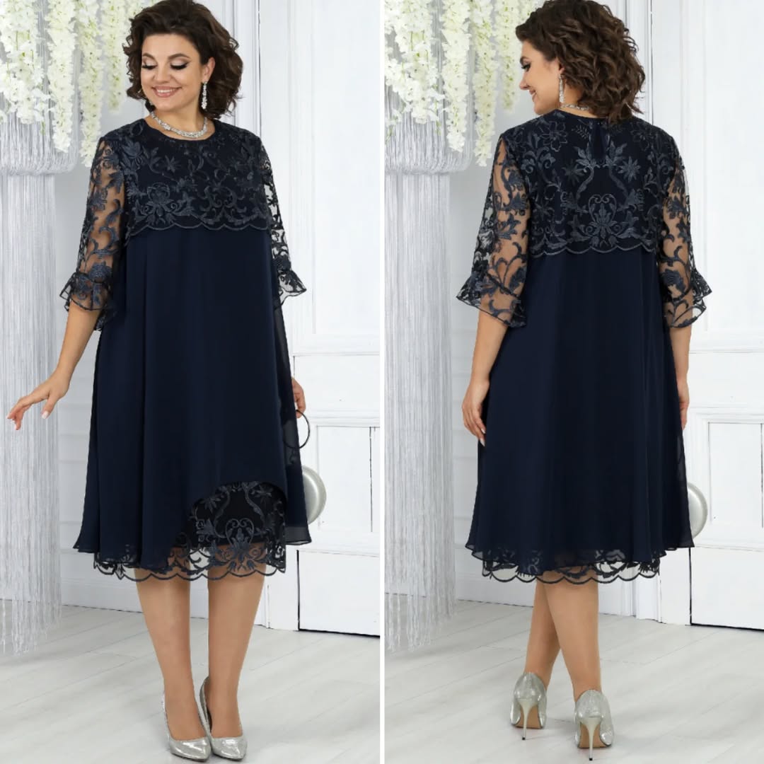 Paula | Lässiges Damen Midikleid elegant