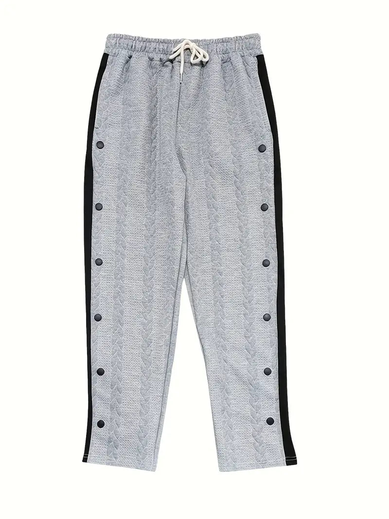 Marie | Trendige Strickhose mit Knöpfen an der Seite