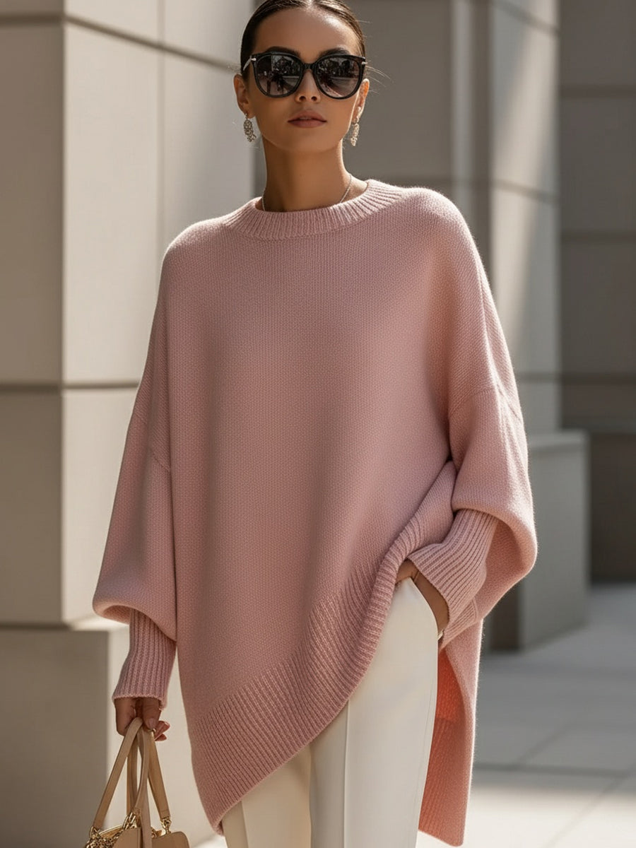 Sophie | Feiner Pullover mit modernem Asymmetrie-Detail