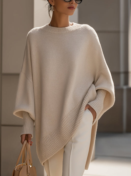 Sophie | Feiner Pullover mit modernem Asymmetrie-Detail