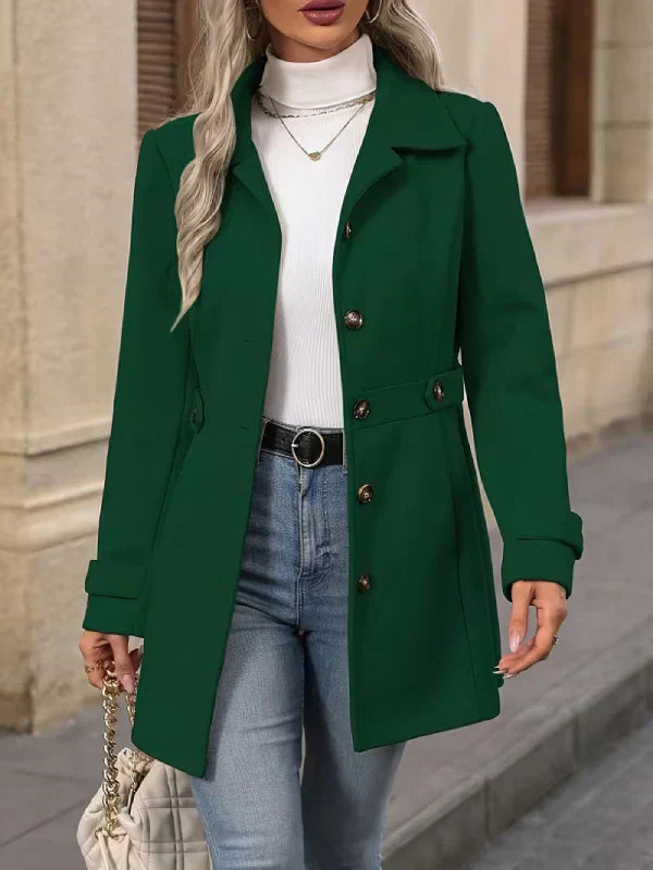 Laura | Eleganter Tweed-Wintermantel Damen chic