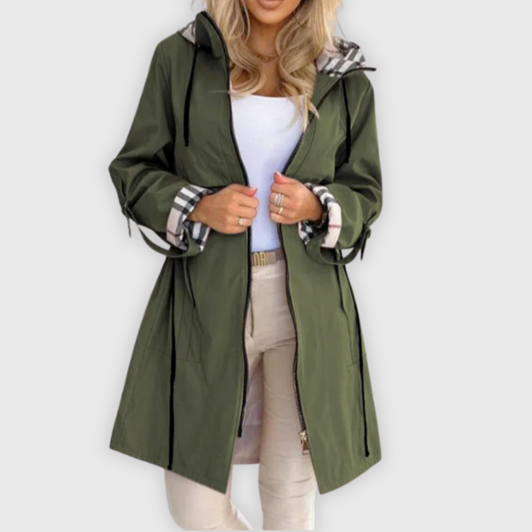 Miriam | Wasser- und winddichter Zip-Mantel für Damen