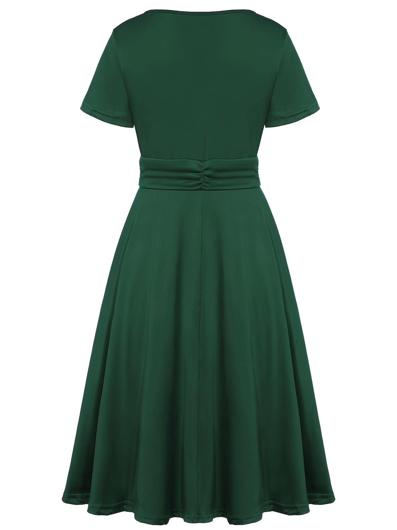 Nora | V-Ausschnitt Midikleid Asymmetrischer Saum