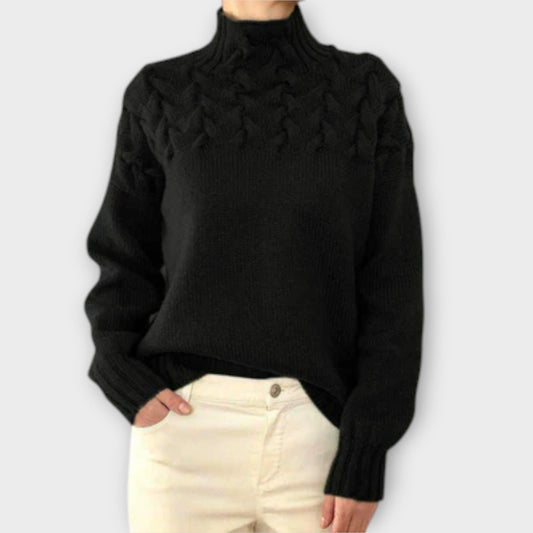 Sofia | Damen Zopfstrickpullover bequem & stilvoll