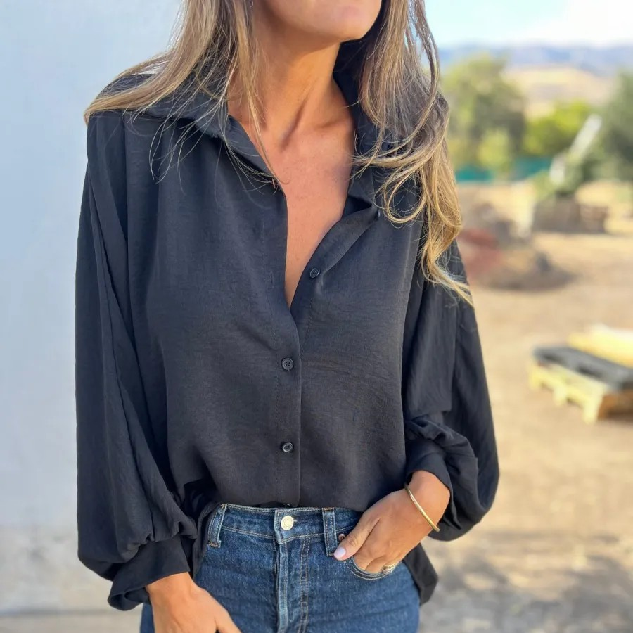Julia | Edle Oversize Bluse Damen