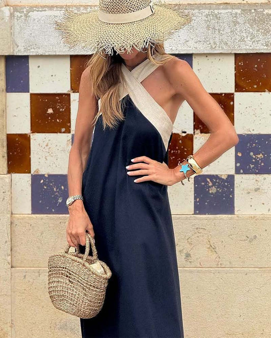 Elena | Elegantes Kleid mit offenem Rückenausschnitt